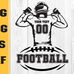 Football player svg, Football svg, Personalized Football Svg, Football name, Football Season, customize you text diy, svg for cut