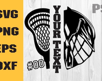 Lacrosse Helmet and Stick SVG, Lacrosse Svg, Lacrosse Mom Svg, Lacrosse Stick Svg, Lacrosse Sticks Svg, Lacrosse Clipart, Sports Svg