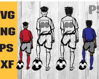 Soccer boy svg, Soccer Player Svg, colored layers, Soccer Monogram Svg, Soccer Clipart, Soccer Cricut Cut file, Name Soccer Svg