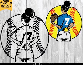 Lanceur de softball Svg, Svg de joueur de softball, Svg de l'équipe de softball, Svg de nom personnalisé, Svg de maman de softball, Clipart de joueur de softball, Softball