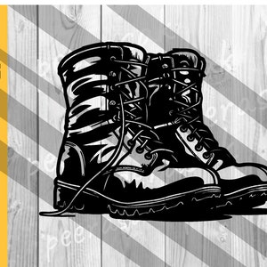 Combat Boots Svg File, Veteran Svg, Army Svg, Soldier Svg, Combat Boots Svg, Combat Boots Clipart, Veteran Shirt, Navy Svg