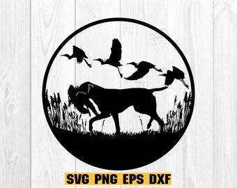 Hunting Dog SVG, Duck Hunting SVG, Hunting Season SVG, Hunting Cut File, Duck Hunting Png Clipart, Duck Hunting Dog Pointer Svg Cut file