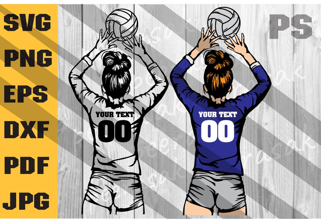 Volleyball Setter Player SVG, Volleyball Svg, Volleyball Girl Svg