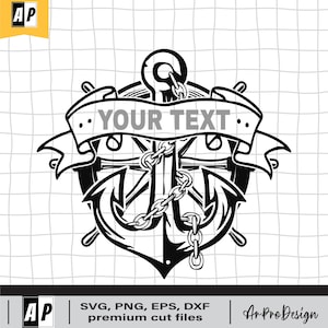 Anchor Svg, Chain Anchor Svg, Split Anchor Chain Svg, Boat Anchor Svg, Anchor Png, Anchor Svg Files for Cricut Ang Silhouette, Png Dxf