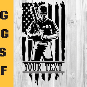 US Baseballspieler SVG, Baseballspieler SVG, Baseball Monogramm für Silhouette, Softball SVG-Dateien, Softball Silhouette Cricut
