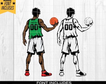 Basketball player SVG, Basketball Name SVG, colored layers, Basketball SVG, Senior Basketball Mom, Basketball Team, Digital download