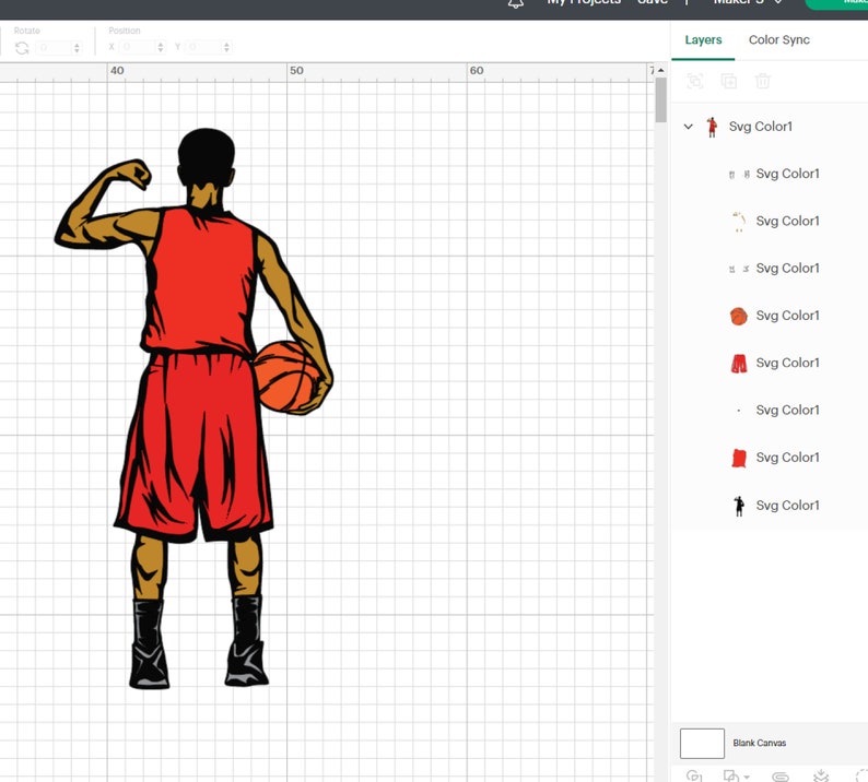 Basketball Name SVG Colored Layers Basketball Boy Svg Etsy