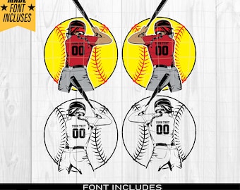 Girls softball svg, Softball Swing, Baseball Game For Silhouette, Base Bat Sport Activity or Cricut, Sticker Vector, Sublimation