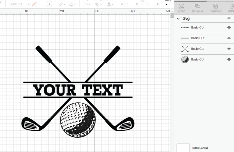 Golf Name SVG, Golf Svg, Last Name Svg, Svg Files For Cricut, Digital Download Clipart SVG image 2
