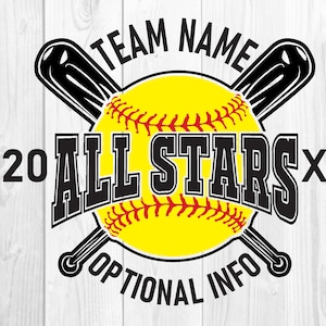 Allstar svg, softball svg, all star svg, shirt design, Girls softball svg, Softball Swing, Baseball Game For Silhouette