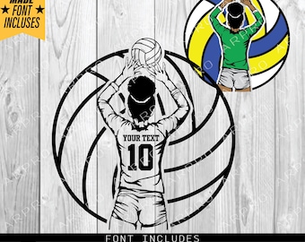 Volleyball Svg Png, Personalized Name, Volleyball Girl Player Svg, Volleyball Player Svg, Volleyball Girl Svg for Cricut Volleyball Team Svg