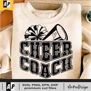 Cheer Coach Svg Png, Cheer Coach PNG, Mascot SVG, School Spirit, Team Spirit, Football svg, Baseball svg, Basketball svg, Digital Download
