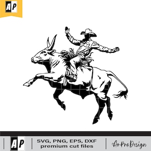 Rodeo Svg, Cowboy Svg, Bull Rider Svg, Ranch, Farm Life, Ranch Western Country Farm, Bull Riding Svg, Cricut & Silhouette, Printable