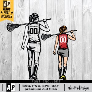 Lacrosse SVG, Lacrosse girl, Lacrosse Player SVG, Lacrosse Player Printable, Woman Lacrosse silhouette, Female Lacrosse Player