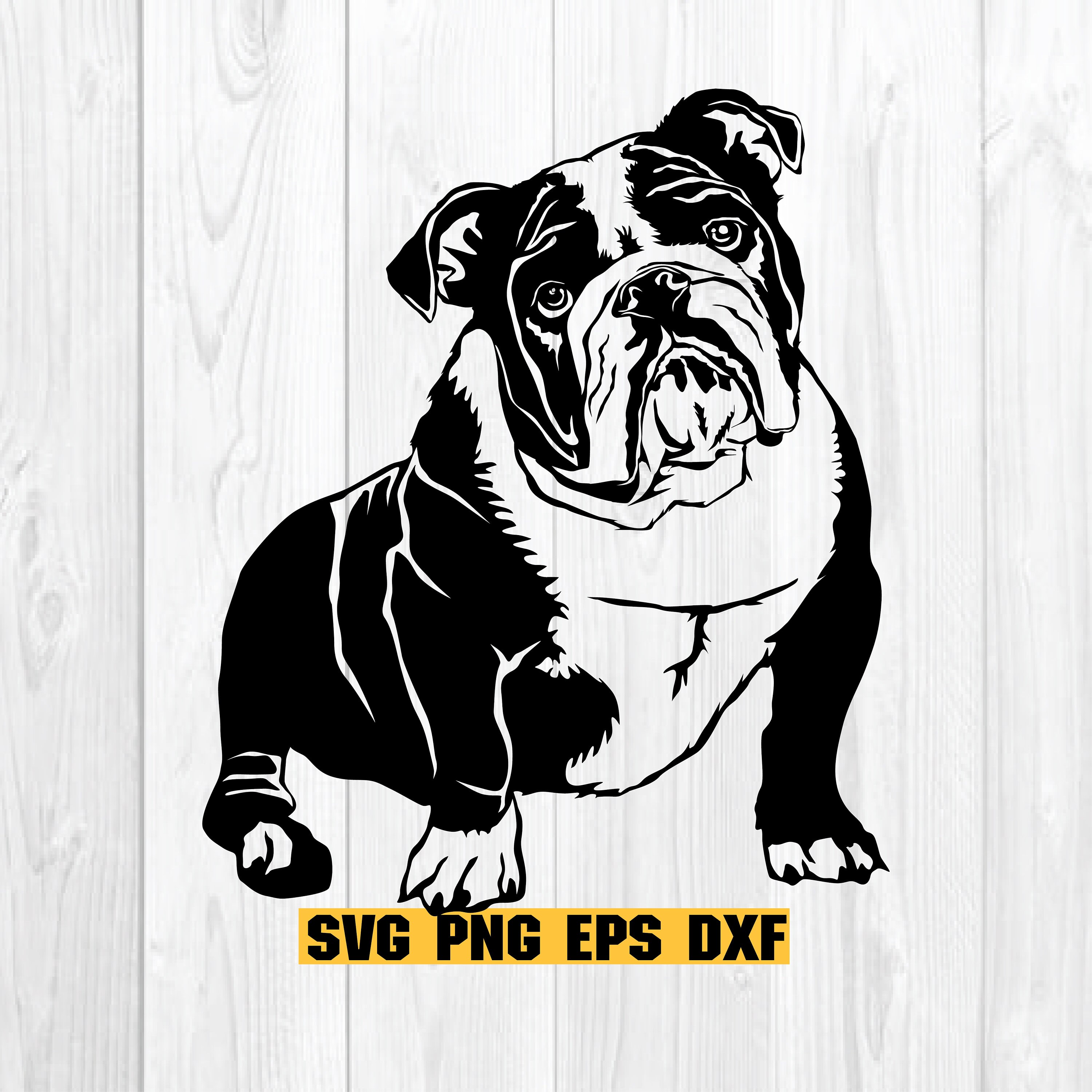 イングリッシュ ブルドッグ svg、Cricut 用の犬の svg ファイル、覗き見顔の犬種のクリップアート、印刷可能なアート png  eps、ダウンロード - Etsy 日本