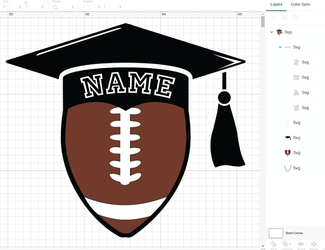 Senior Football Svg Senior Template Graduate Template Etsy