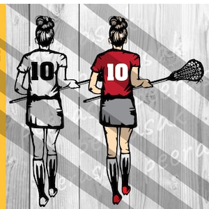 Lacrosse SVG, Lacrosse girl, Lacrosse Player SVG, Lacrosse Player Printable, Woman Lacrosse silhouette, Female Lacrosse Player