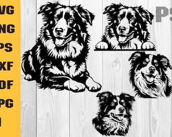 Australian shepherd svg, Aussie Svg, Australian Shepherd Decal Svg, Digital Download Clipart SVG
