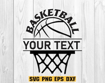 Basketball svg, Your Team Basketball svg, Team Logo, Silhouette Files, SVG Cut Files, Printable, PNG, Digital Download Clipart SVG