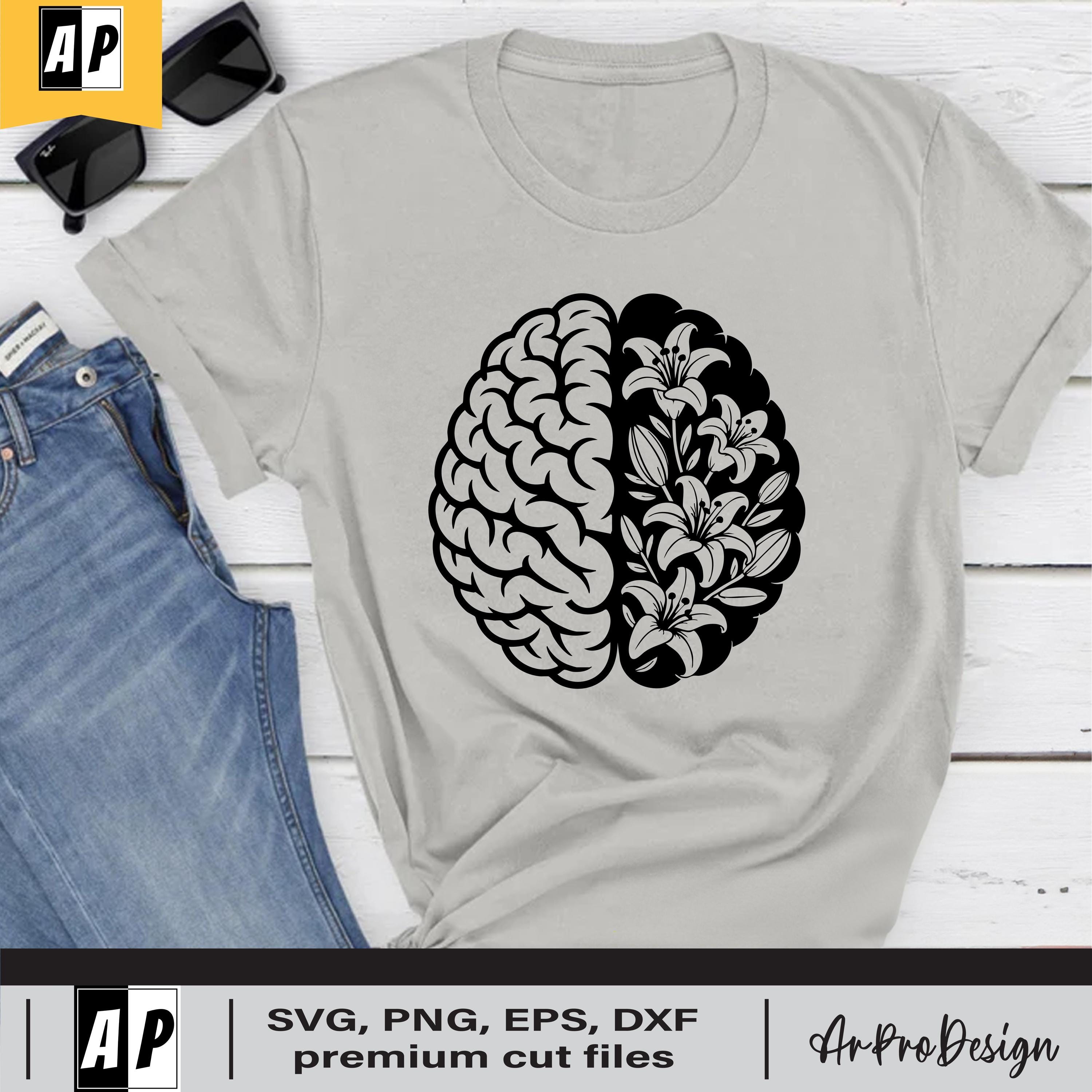 Mental Health Matters Svg, Floral Brain Svg, Awareness Shirt Svg ...