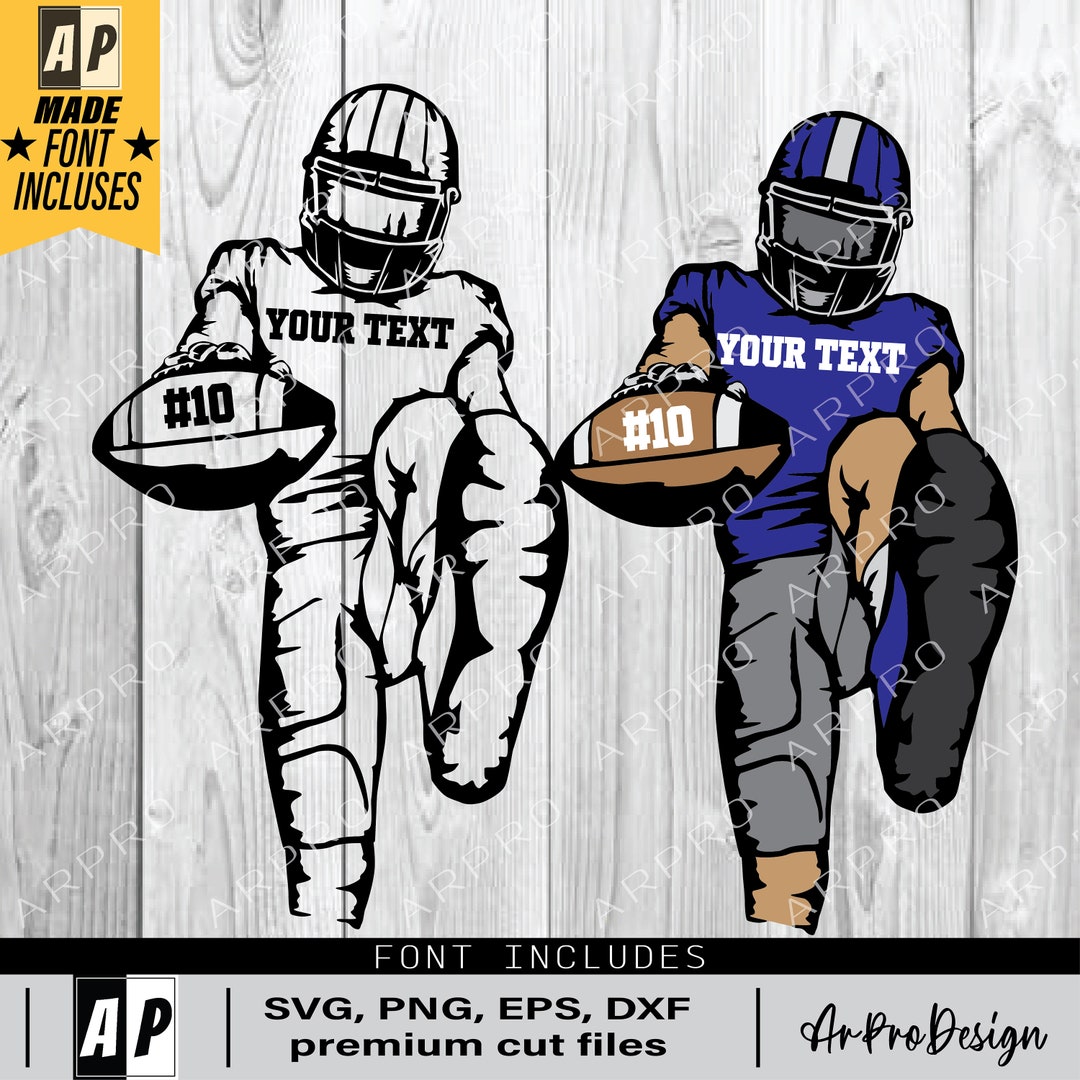 Football Player Svg, Football Svg, Football Team, Football Name ...