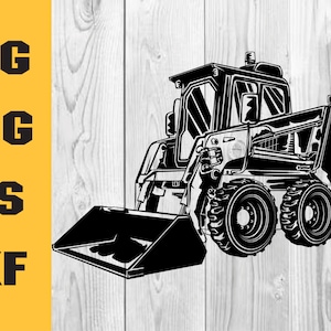 Track Skid Steer Svg, Track Skid Steer Svg, Heavy Equipment Svg, Track Loader Png, Track Loader eps, Digital Download Clipart SVG