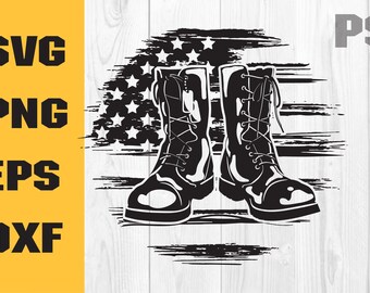 US Combat Boots svg,US Veteran svg | US Army svg ,Veteran Shirt svg , Combat Boots Clipart , svg,png,dxf,eps