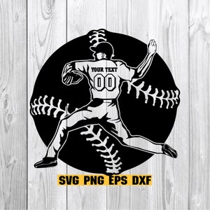 Baseball Player SVG, Baseball monogram for Silhouette,softball svg files,softball silhouette Cricut