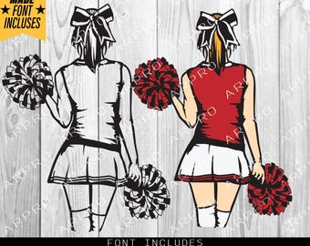 Cheerleader Svg, Personalized Name, Cheerleader Name Svg, Cheer Dance Svg, Cheerleader Shirt, Cheer Clipart, Cheer Png, Png Dxf Eps