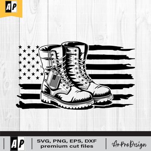 US Combat Boots svg, Combat Boots Clipart, Veteran Shirt, Navy svg, Veteran svg, Army svg, Soldier svg, Combat Boots Cut Files, Eps, Dxf
