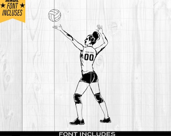 Girls volleyball player svg, volleyball player svg, Volleyball girl, svg for cut, Digital Download Clipart