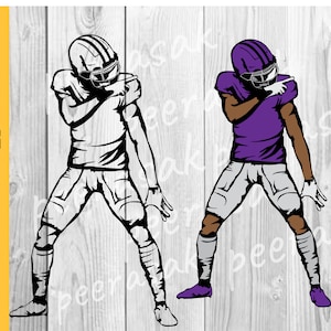 Football player svg, Football svg, colored layers, football team, Football name, Football Season, customize you text diy, svg for cut