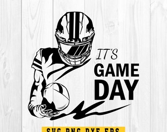 Det är matchdag fotbollssvg, fotbollsmatchdagssvg, fotbollsspelaresvg, Superbowl-t-shirtsvg, fotbollst-t-shirtsvg, festdekor
