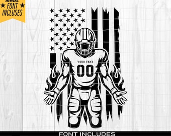 American Football Svg, Customized Football Player svg, Football Name svg, Football Team, Football Season, Sublimation Designs, Png Dxf