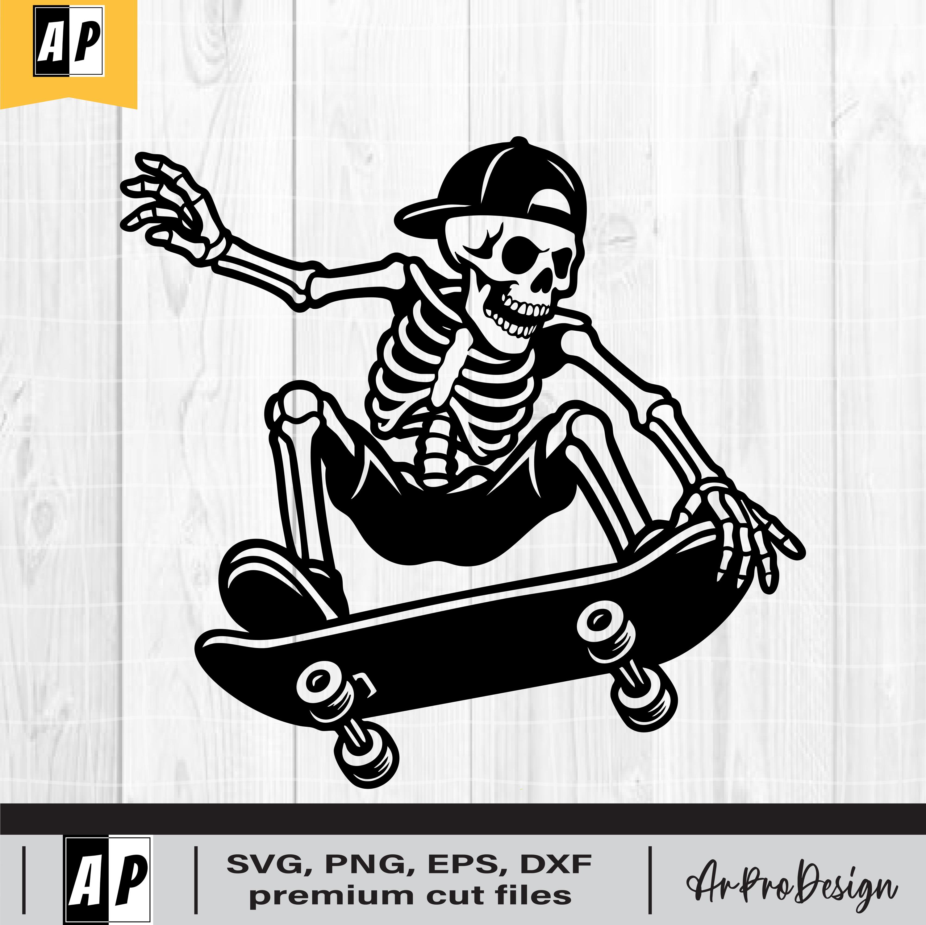 1,6 millier Images et Photos de Skateboarding skeleton art Libres de Droits