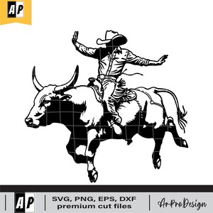 Rodeo Svg, Cowboy Svg, Bull Rider Svg, Ranch, Farm Life, Ranch Western Country Farm, Bull Riding Svg, Cricut & Silhouette, Printable
