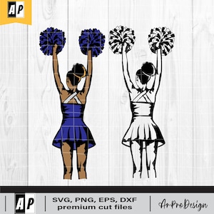 Cheerleader SVG, Colored layers, Cheerleading Svg Bundle, Cheer Mom Svg, Cheer Svg, Cheerleader Png, Cheerleader Vector