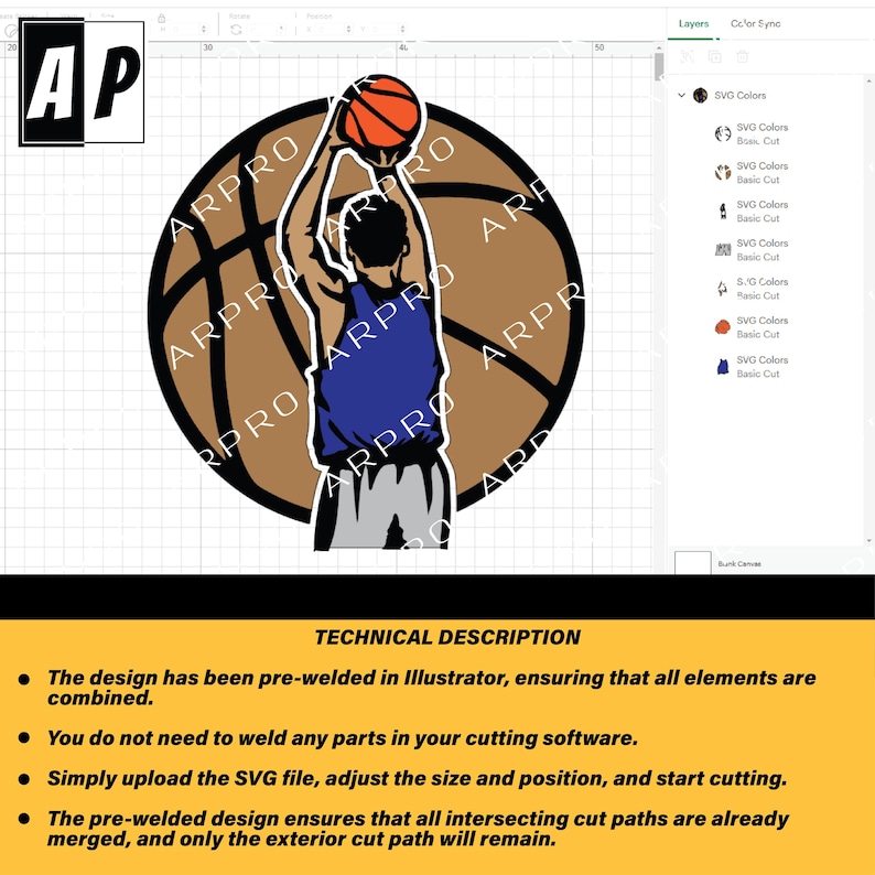 Basketball Name SVG, Colored Layers, Basketball SVG, Basketball Player