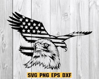 Adler durch Flagge Svg, Adler mit Flagge Svg, Adler USA Svg, American Eagle Svg, Eagle Through Flag Svg, American Flag Svg, Patriotic Svg