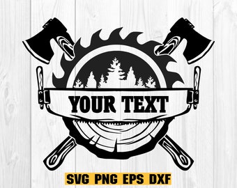 Wood Saw Blade Svg, Logger Svg, Wood Blade Svg, Wood Saw Blade with Trees, Lumberjack svg , Png, Vector