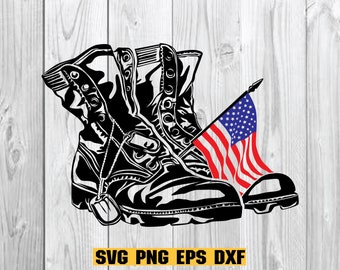 US Combat Boots svg,US Veteran svg | US Army svg ,Veteran Shirt svg , Combat Boots Clipart , svg,png,dxf,eps