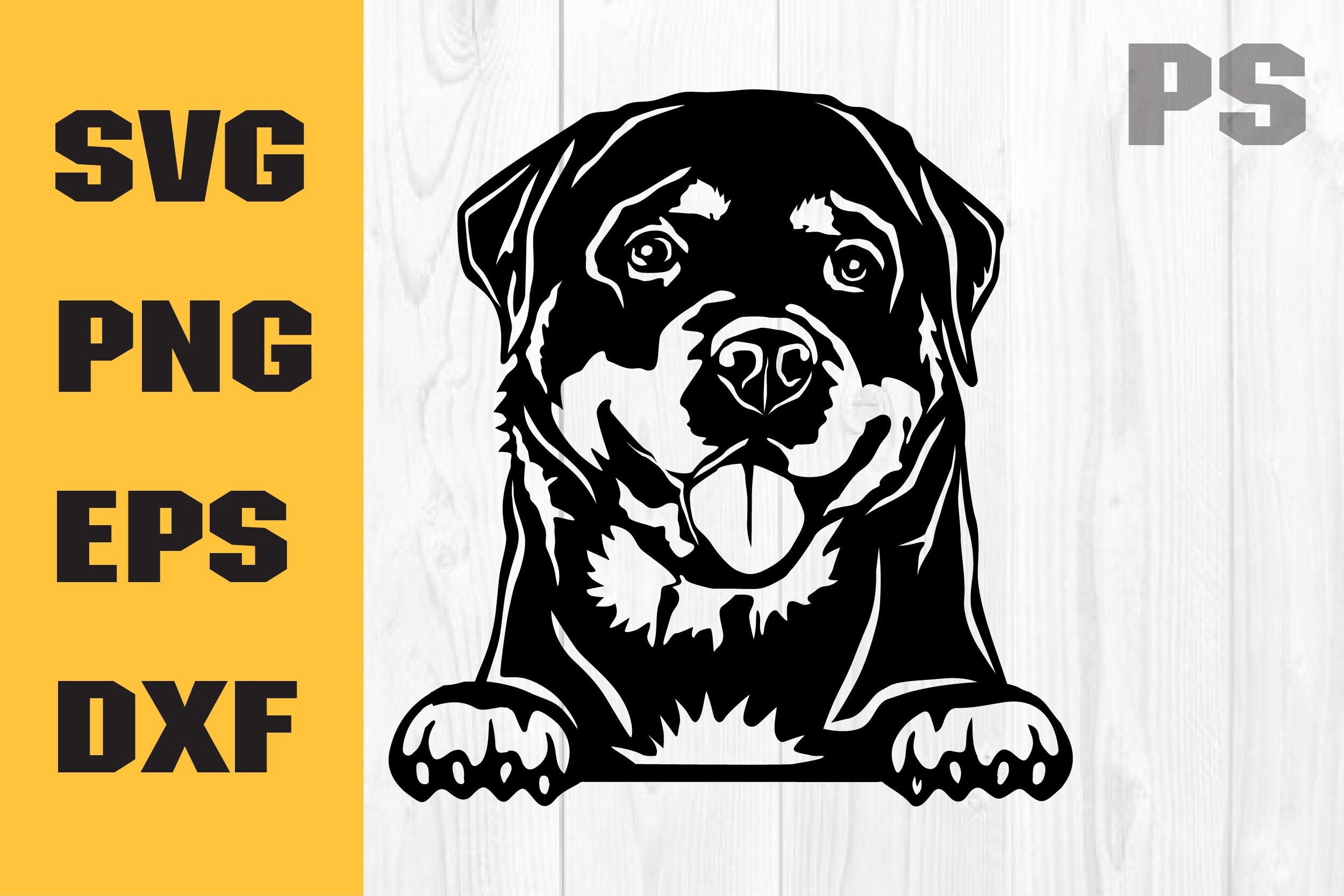 Rottweiler Svg, Dog Svg File Cricut, Rott Face Clipart, Rottie Body ...