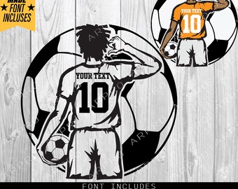 Soccer Player Svg, Colors leyer, Soccer Svg, Soccer Clipart, Soccer Cricut Cut file, Name Soccer Svg, Digital Download