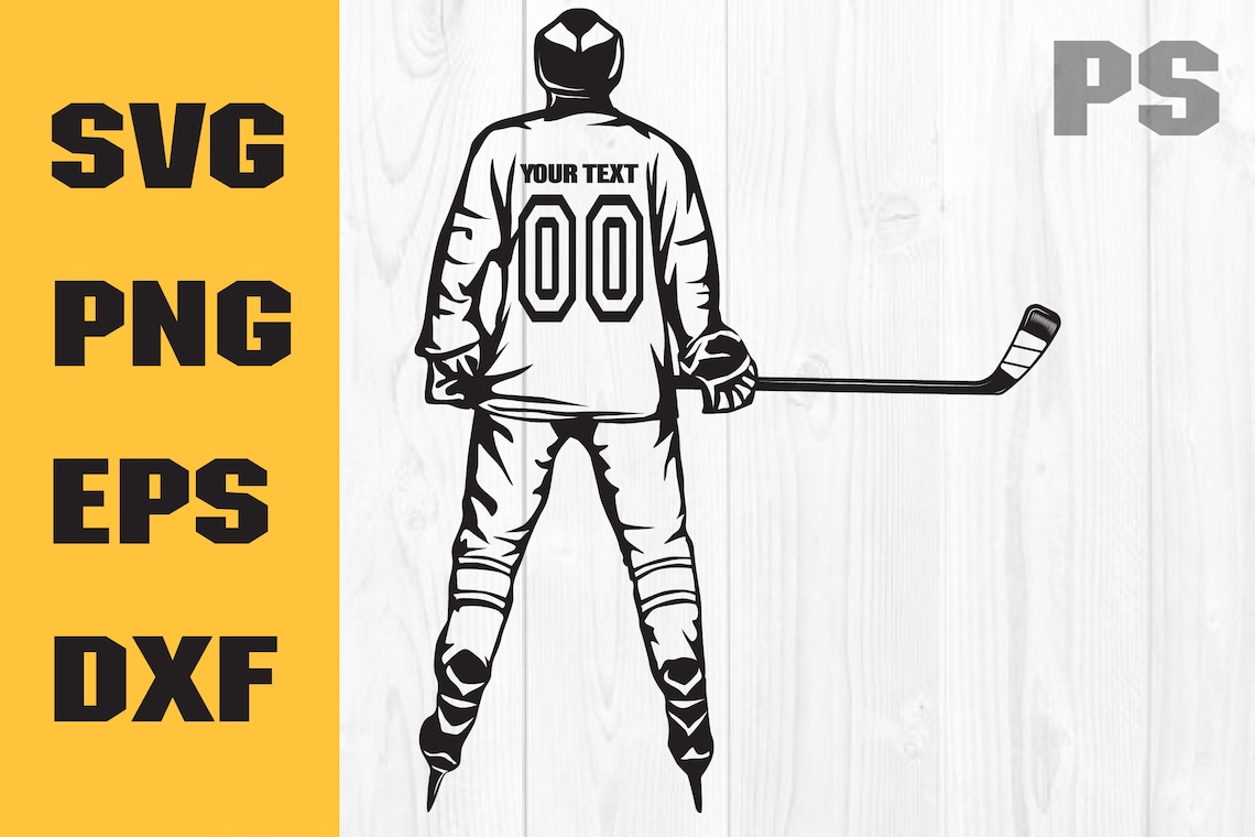 Hockey SVG Hockey Player SVG Hockey Decal Hockey Jersey Etsy