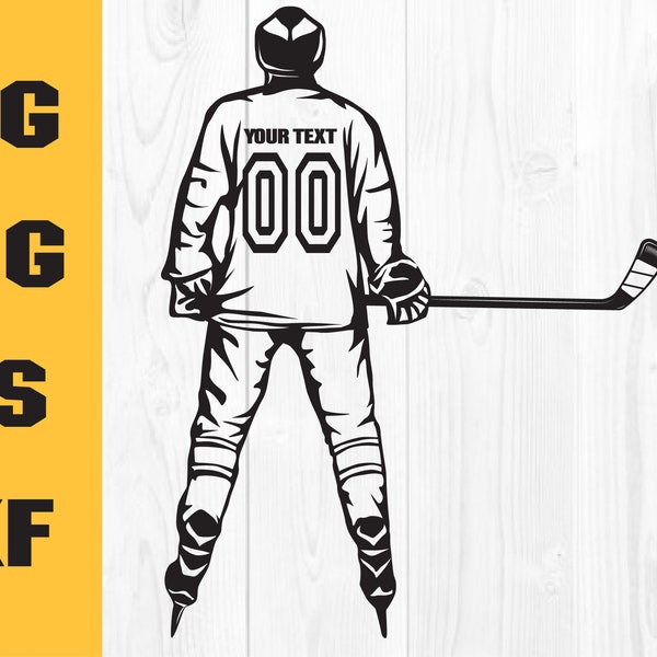 Hockey SVG, Hockey Player SVG, Hockey Decal, Hockey Jersey SVG, Digital Download