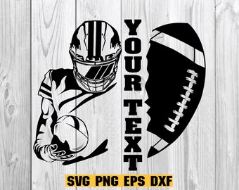 Half Football Player Svg, Football Season Svg, Football name svg, football svg, football team svg, football Player Svg
