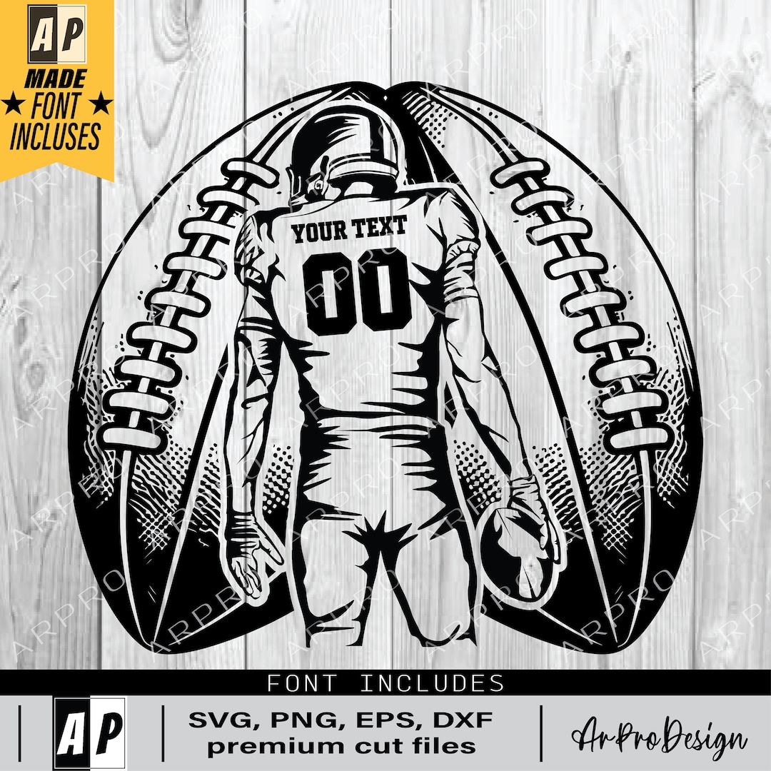 Football Player Svg, Football Svg, Football Team, Football Name ...