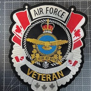 10 x 12 inch Air Force Veteran Patch