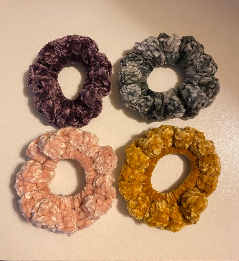 Velvet Hair Scrunchie Pack of 3