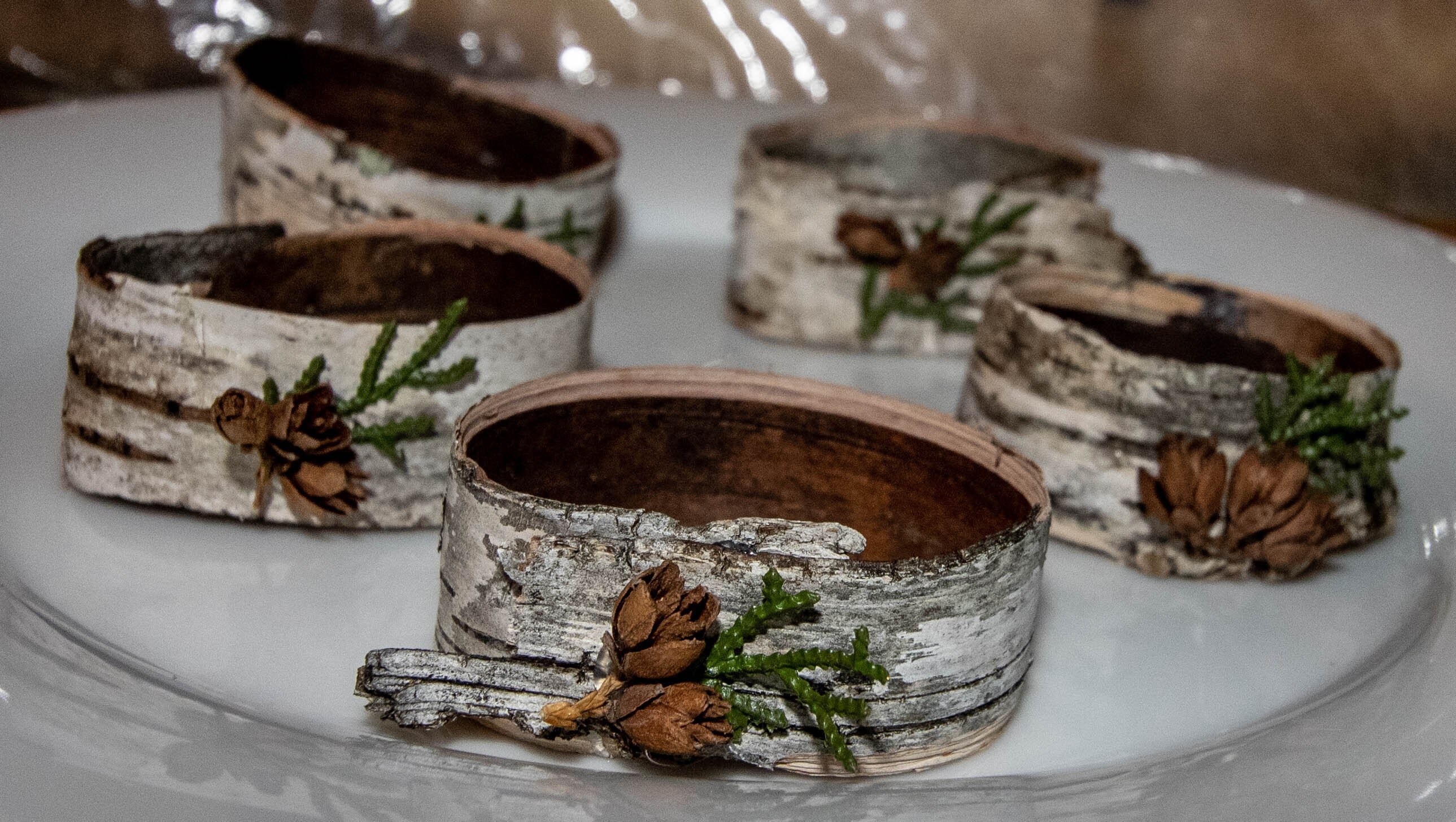 Birch Bark Napkin Rings Rustic Wedding Nature Napkin Rings Etsy